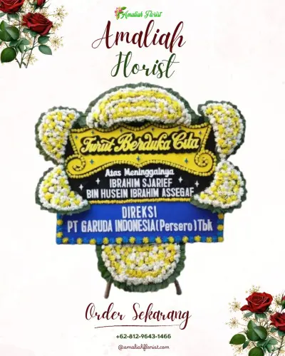 Papan Bunga Duka di Boreng