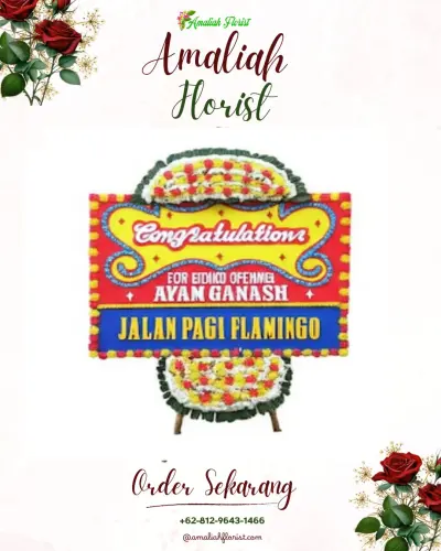 Bunga Papan Congratulation di Boreng